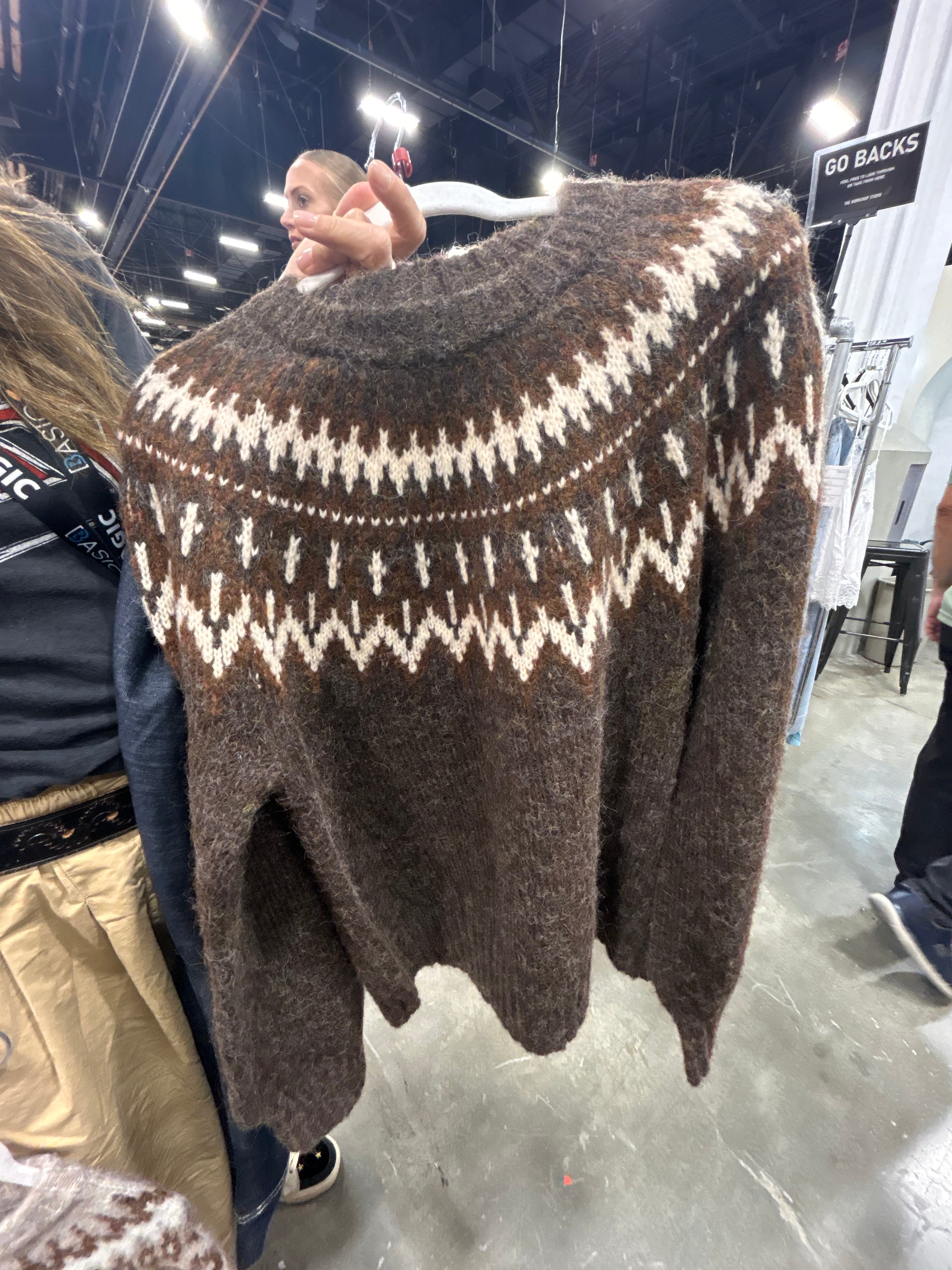 Brown Fair Isle Sweater