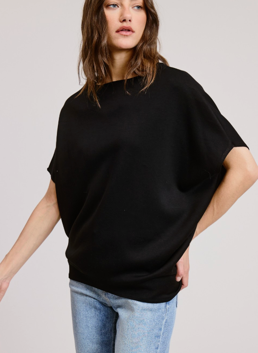 Short Sleeve Scuba Dolman Top