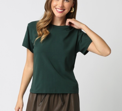 Dark Green Crewneck Tee