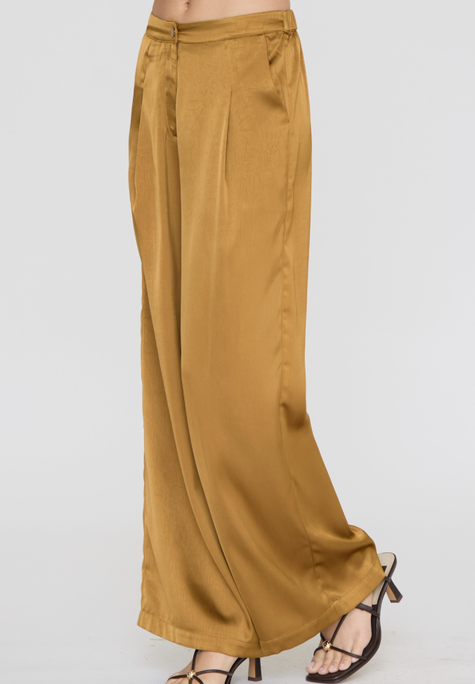 Gold Silky Pants