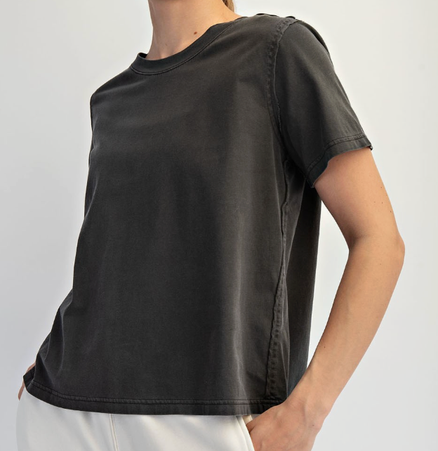 Pigment Washed Cotton Tee