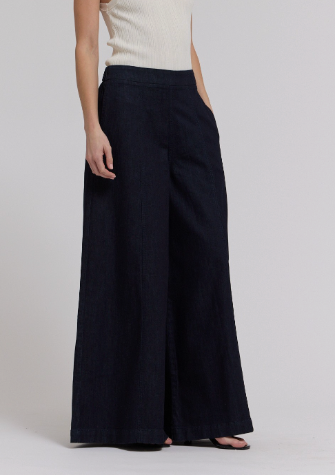 Dark Denim Wide Leg Jeans