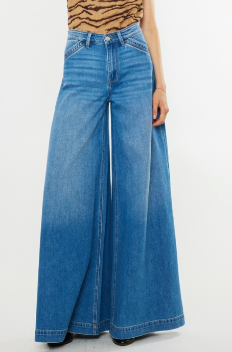 High Rise Extra Wide Jeans