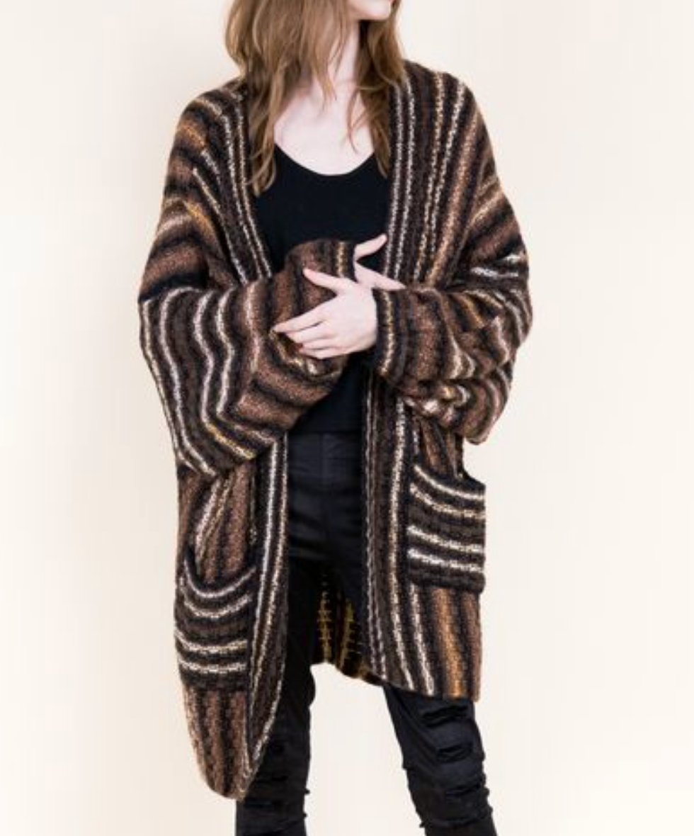 Striped Lounge Cardigan