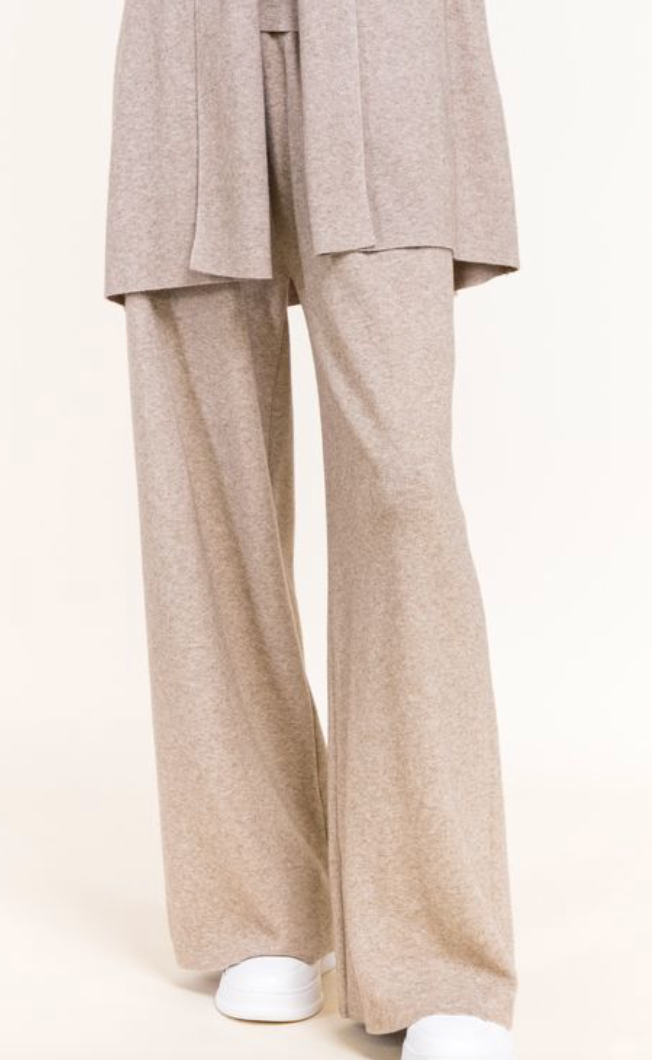 Soft Beige Knit Pants