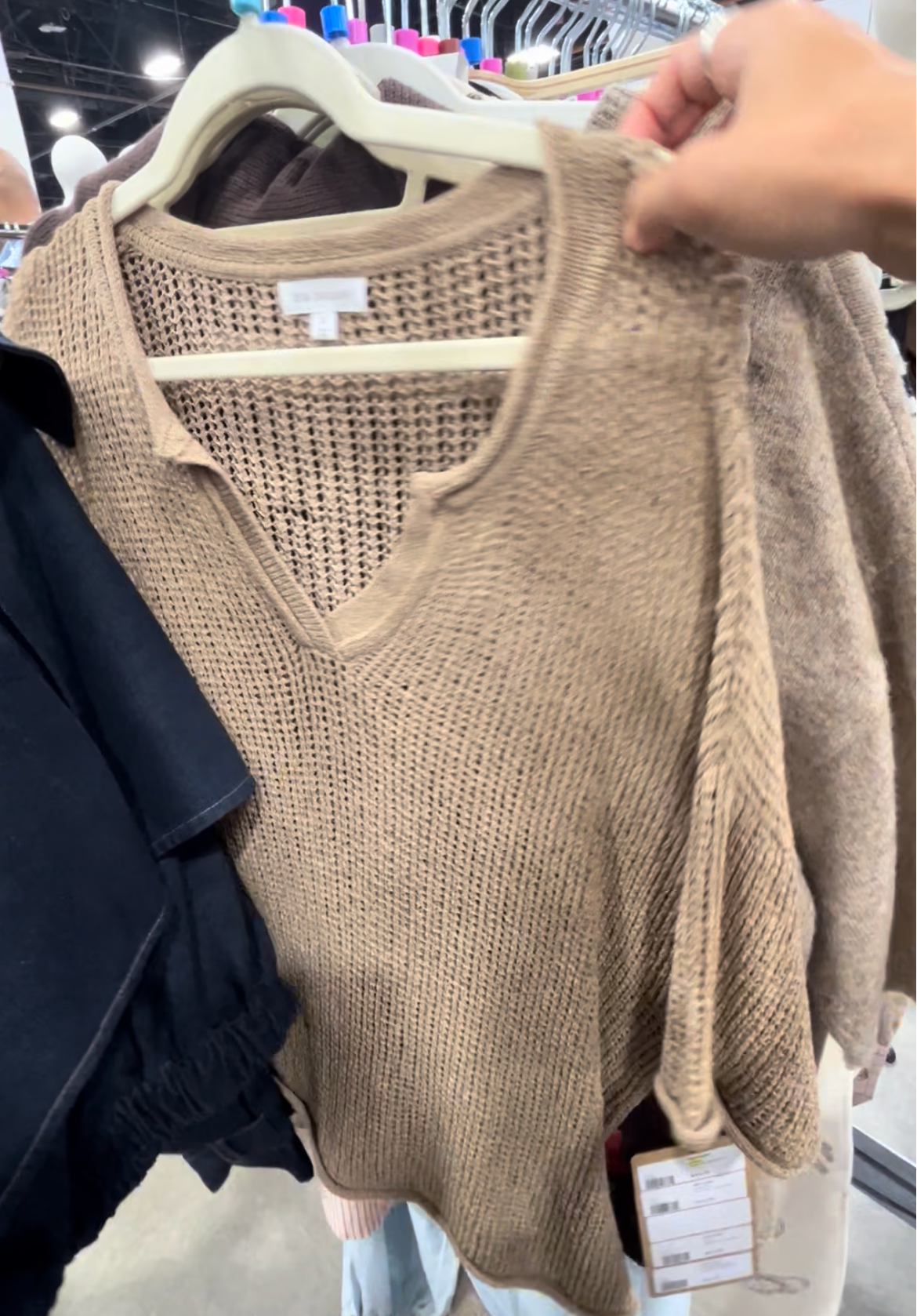 Ltwt Crochet V-Neck Top